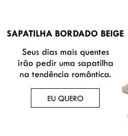 Sapatilhas Bordadas