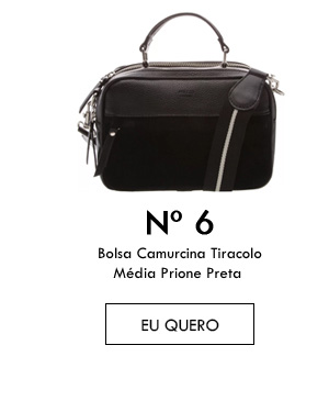 Bolsa Shopping Couro Grande Prione Preto
