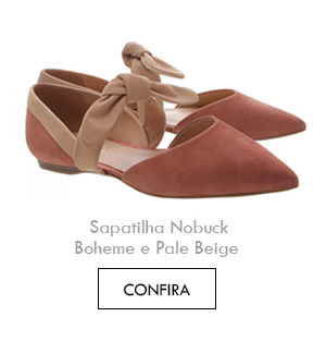 Sapatilha Nobuck Boheme e Pale Beige 